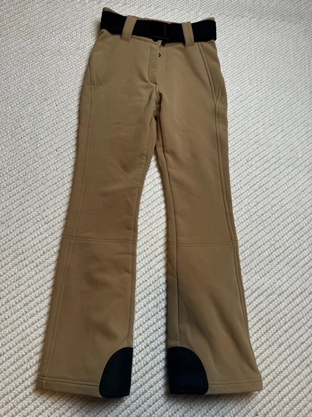 Goldbergh Pippa Ski Pants Waterproof Tan Toffee Brown Black US 6